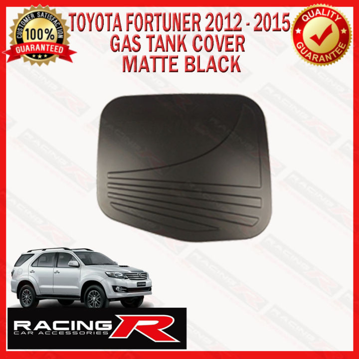 toyota-fortuner-2012ถึง2015ฝาครอบถังแก๊ส-garnish-cover-matte-black-2012-2013-2014-2015