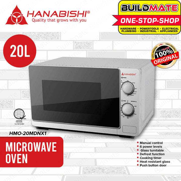 HANABISHI Manual Microwave Oven 20L HMO20MDNX1 •BUILDMATE• Lazada PH