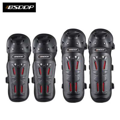 4-piece motorcycle sports riding gear knee pads elbow off-road motorcycle hand protection knee pads black For Yamaha MT-10 R6 R1