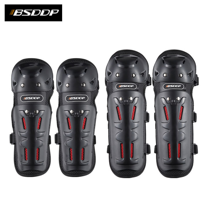 4-piece-motorcycle-sports-riding-gear-knee-pads-elbow-off-road-motorcycle-hand-protection-knee-pads-black-for-yamaha-mt-10-r6-r1