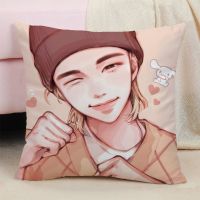 Hyunjin living room decorative pillowcase, double-sided striped pillowcase, luxury pillowcase, home decoration size