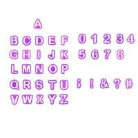 40ชิ้น/ชุดแม่พิมพ์เค้กรูปตัวอักษรตัวอักษรพลาสติกแม่พิมพ์คุกกี้ตัวเลขที่ตัดคุกกี้ไอซิ่งแม่พิมพ์ทำเค้กอบเครื่องมือตกแต่ง