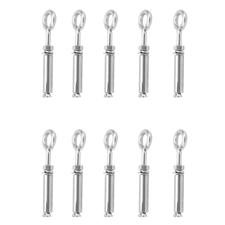 10-pcs-m6x40mm-expansion-bolt-anchor-bolt-304-stainless-steel-ring-lifting-anchor-eye-bolt-expansion-eyebolt