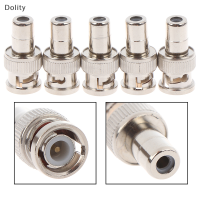 Dolity 5pcs BNC MALE TO AV RCA FEMALE COAX COAXIAL CONNECTOR ADAPTER