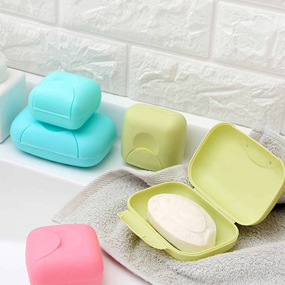 Mini Travel Soap Dish Plate Box Case Holder Container for Home Bathroom Shower 