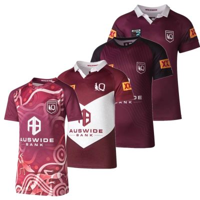 [hot]new jersey INDIGENOUS Harvey number rugby shirt QLD Maroons 2024 name Norman Custom and QUEENSLAND rugby 2023 home