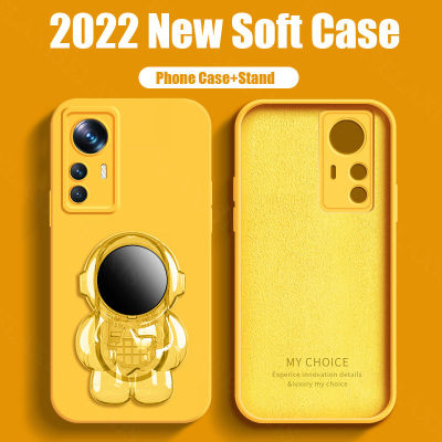 Angel Eyes ซิลิโคนสำหรับ Xiaomi 12T Soft เคสใส่โทรศัพท์พร้อมขาตั้งนักบินอวกาศ2022ออกแบบใหม่ฝาหลัง-E2-1