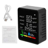 อินเทอร์เฟซแบบ C 500mA USB PM2.5มัลติฟังก์ชันหน้าจอที่มีคุณภาพอากาศ