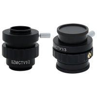 CTV 1/2 1/3 Adapter 0.3X 0.5X Fixed Lens Adapter for Trinocular Stereo Microscope VGA USB Video Camera