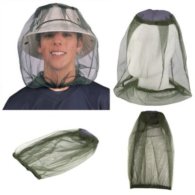 [hot]Outdoor Fishing Cap Anti Mosquito Net For Face Mosquito Insect Repellent Hat Bug Mesh Head Net Face Protector Travel Camping Cap