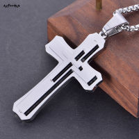 SUC Men Necklace Chain Pendant Jewelry Decoration Cross Shape Metal Fashion Gifts New