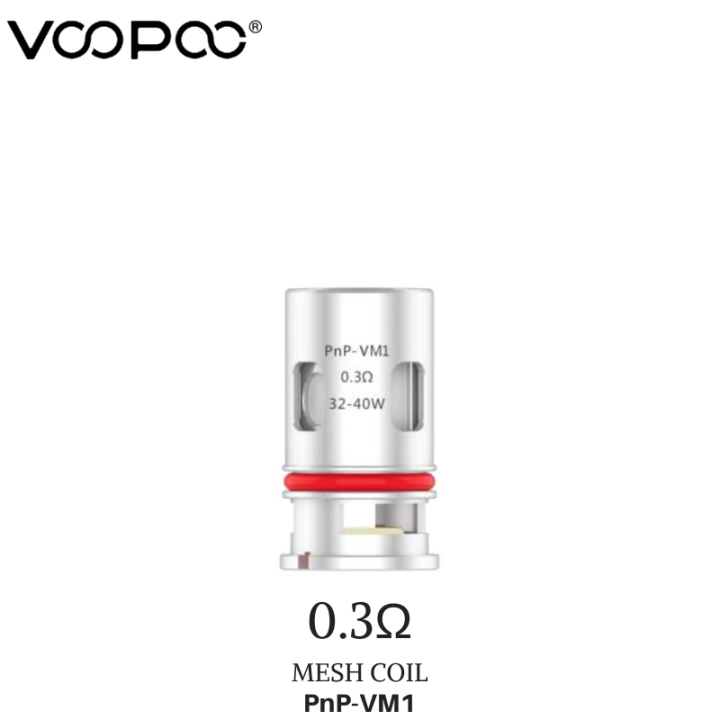 COIL DRAG S 0.3 OHM / COIL DRAG X 0.3 OHM / COIL VM1 0.3 OHM PREMIUM
