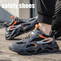 COD dsdgfhgfsdsss Fashion Safety shoes Kasut Keselamatan Heavy Duty Safety Shoes Safety Boots Mens shoes Womens shoes four seasons work shoes Lightweight protective shoes Anti-smashing Steel Toe Cap Shoes Anti-puncture Welder Shoes