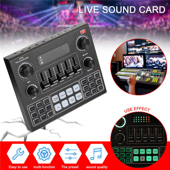 gax-v9-bm800-mixer-condenser-microphone-audio-sound-card-bt-live-broadcast-recording-usb-3-5mm-computer-pc-mobile-phone