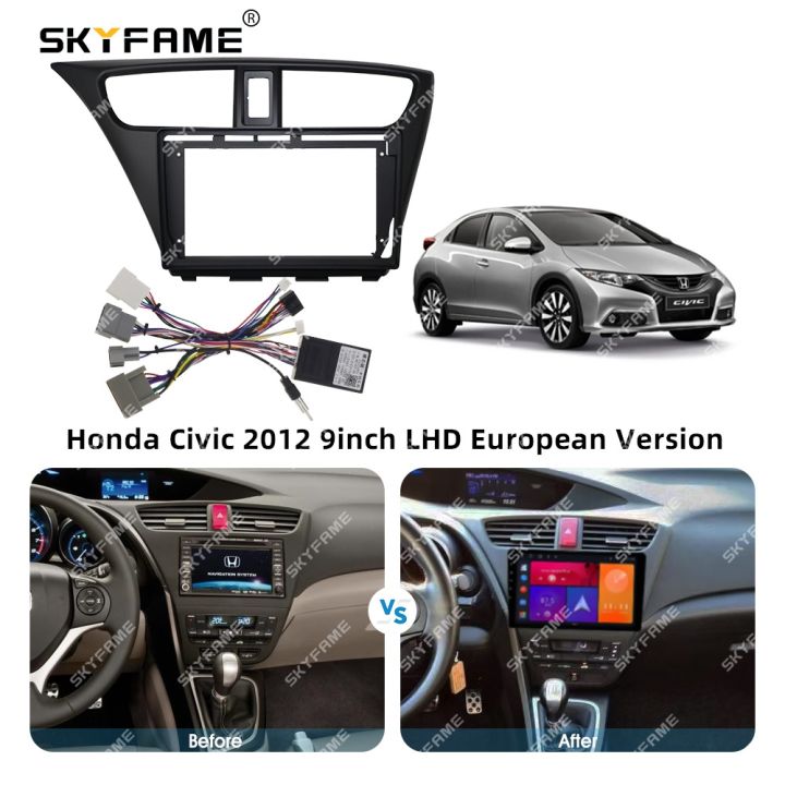 skyfame-car-frame-fascia-adapter-canbus-box-for-honda-civic-hatchback-2012-android-radio-dash-fitting-panel-kit