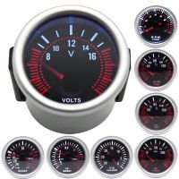 Smoke Lens 52MM Turbo Boost Gauge BAR PSI Water Oil Temp Oil Press Meter with Sensor 1/8NPT Voltmeter Tachometer RPM Gauge