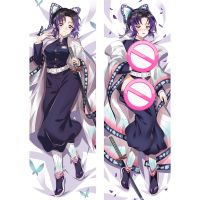 60x180 ซม. เกมอะนิเมะคอสเพลย์ Genshin Impact Kochou Shinobu Kimetsu no Yaiba Dakimakura ปลอกหมอนกอดเต็มตัว