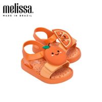 2023 Summer New Original Mini Melissa Summer Sandals Fruit Banana Orange Girl Roma Jelly Shoes Kids Fashion Soft Beach Shoes