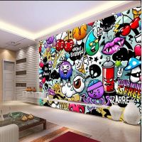 [hot]beibehang wall paper Custom baby wallpaper colorful graffiti murals for childrens rooms living room backdrop 3D mural wallpaper