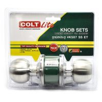 "*..*ส่งด่วน*..*"COLT LITE ลูกบิดห้องทั่วไป สแตสเลส 201 K587 SS รุ่นแผง สีสแตนเลส"สินค้าขายดีมาก"