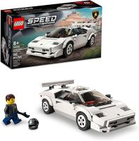 ตัวแทนความเร็ว LEGO รถ Lamborghini Countach 76908รถแข่งโมเดลของเล่นชุดอาคารสะสมพร้อมรถแข่งมินิฟิกเกอร์