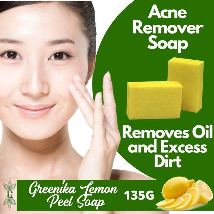 [ OIL CONTROL SOAP ] Greenika Remolded Lemon Peel Natural Oil Control Anti Pimples Soap Organic