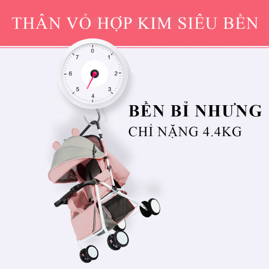 Xe nôi xe đẩy cho em bé phiên bản cao cấp, xe đẩy 2 chiều 3 tư thế cho bé - ảnh sản phẩm 4