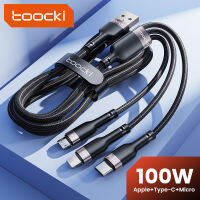 Toocki หนึ่งถึงสามสายข้อมูลสามในหนึ่งหัว Usb3โทรศัพท์มือถือสายชาร์จสำหรับอเนกประสงค์ Apple Android