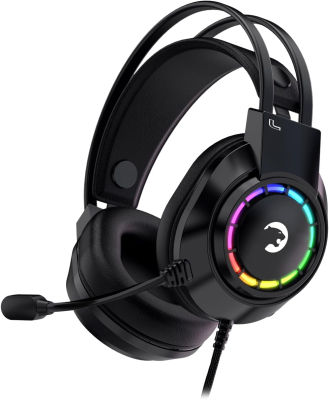 GAMEPOWER Voldon 7.1 Rainbow Gaming Headset, 50MM Drivers, Noise Cancelling Microphone, for PC Gamers Voldon Rainbow