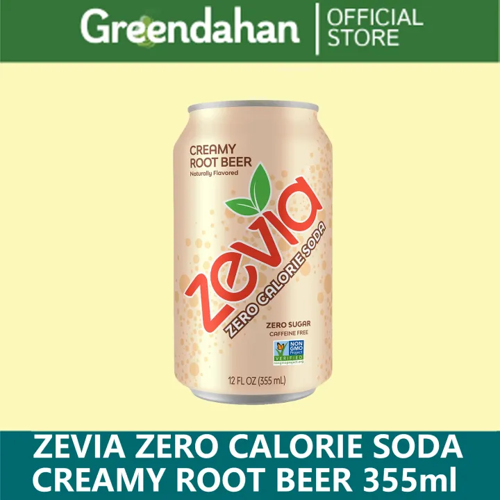 ZEVIA Zero Calorie Soda CREAMY ROOT BEER - Sugar Free , Caffeine- Free ...