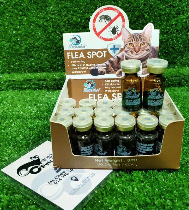 CC Pets Story Ready Stock Swache Flea Spot 3ml. For cats & dogs