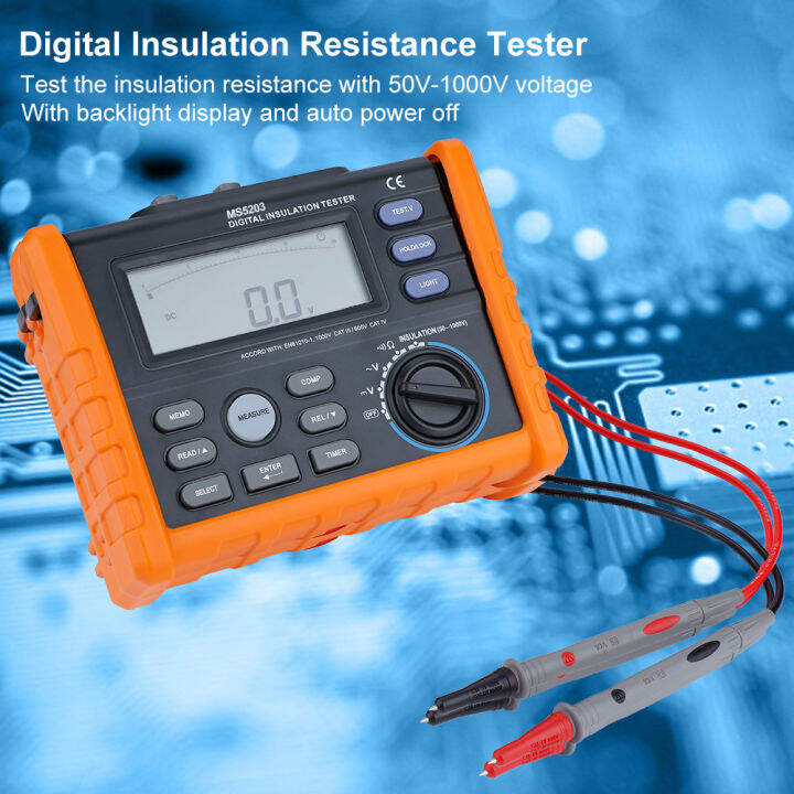 Digital Insulation Resistance Tester PEAKMETER MS5203 Digital and