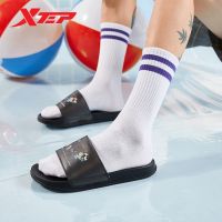 【CW】 Xtep Slippers Men 2023 Shock Absorption Men  39;s Shoes Fashion Non-Slip Male Outdoor 880219355357