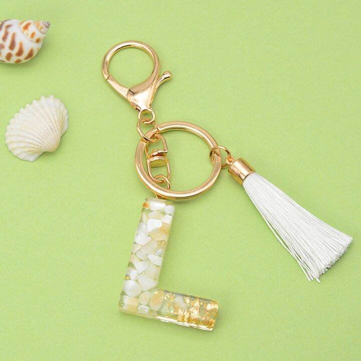 Fashion hot sale alphabet keyring