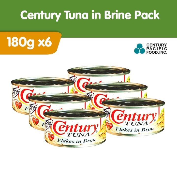 Century Tuna in Brine 180g Pack of 6 Lazada PH