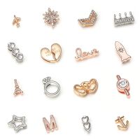 ✽♛✻ 10mm metalowe Charms pierścienie dekoracyjne do zegarka zespół diament 2022 nowa ozdoba DIY pasek do smartwatcha akcesoria do bransoletki iwatch