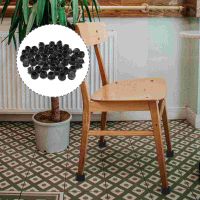 ▲ 100 Pcs Bullet Black Outdoor Chairs Feet Caps Glides Leg Inserts Legs Metal Patio Replacement Parts Plastic Folding Round Tube