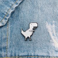 【DT】hot！ Enamel Brooch T-Rex Alloy Pins Badge Fashion Jewelry