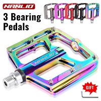 Nanlio MG007 Ultra light aluminum alloy Bicycle Pedal 6 Sealed Bearings a pair 286g Mountain bike lubricated Pedals oil slick