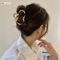 Korozo โลหะสายกิ๊บสำหรับผู้หญิงเกาหลี Ins ใหม่ที่เรียบง่ายผมหนีบกรงเล็บผมสำหรับสาวๆย้อนยุคนางฟ้าอารมณ์ด้านหลังของหัวกิ๊บฉลามคลิปสำหรับผู้หญิงแฟชั่นอุปกรณ์ผม