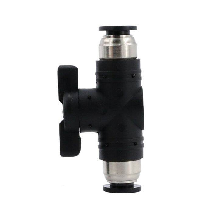 qdlj-buc4mm-6mm-8mm-10mm-12mm-pneumatic-push-in-quick-connector-hand-valve-hand-to-turn-pneumatic-switch-t-joint-2-way-flow-limiting