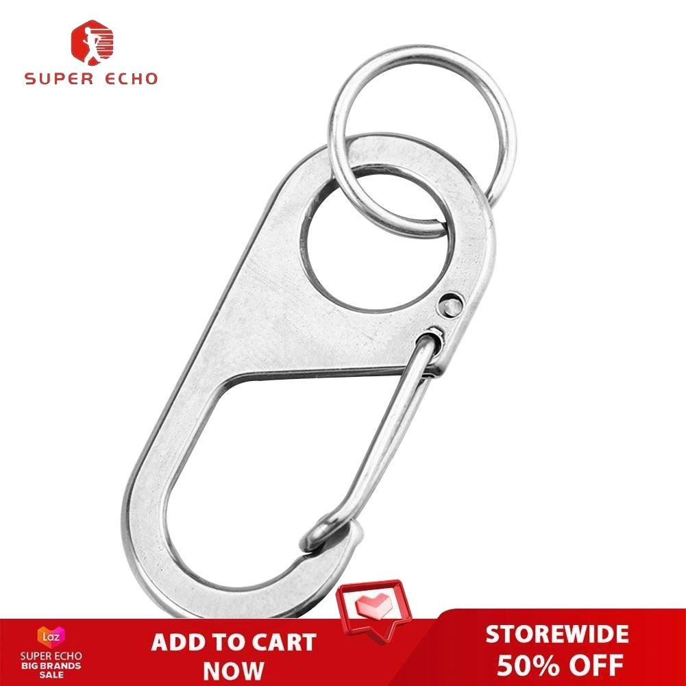1x New Climbing Hanging Buckle Snap Clip Hook Keychain Carabiner 8 font Shape-UK 