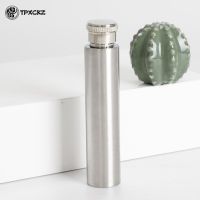 New Portable Stainless Steel 1 OZ Mini Hip Flask With Wine Funnel Mirror Polished Whiskey Flask Flat Bottom Tube Alcohol Bottle