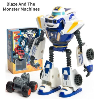 Blaze Monster Machine Anime Action Figure Monster Anime Car Toy Plastic Alloy Deformed Car Model Robot Anime Game Toy For Car