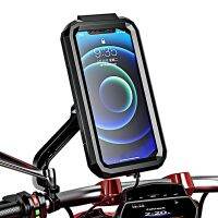 Motorcycle Holder for 4.7-6.8 Inch Smartphone Mount Rearview Mirror Anti-shake with