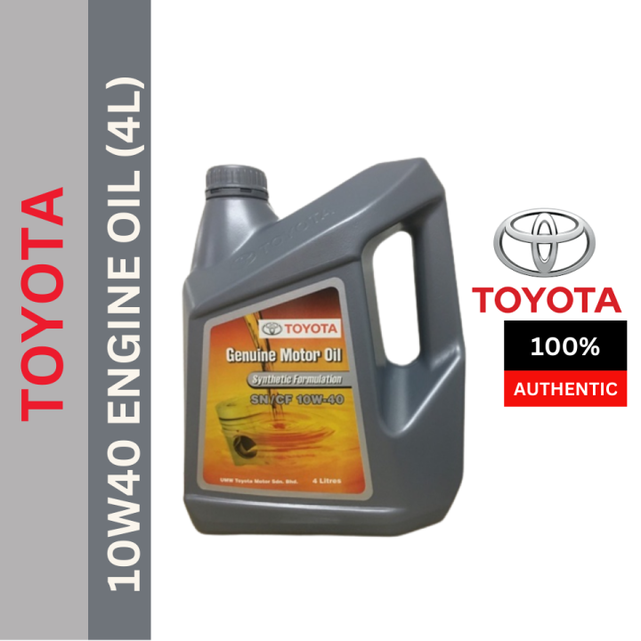 SSNCF10W404L SN/CF 10W40 toyota Syncthetic Formulation Engine Oil (4L