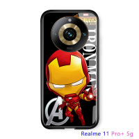 เคสโทรศัพท์พร้อมสำหรับ Realme 11 Pro 5G Realme 11 Pro + 5G Realme 11 5G Realme Narzo 60 5G OPPO Reno10 Pro + 5G Xiaomi Redmi 5G เคสกระจกนิรภัยมันวาวการ์ตูน Marvel CaseCover 12