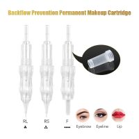 Biomaser Tattoo Needle Anti Backflow Permanent Makeup Cartridge Needles For Eyebrow Lip Hair Stroke Body Tattoo 1/3/5RL