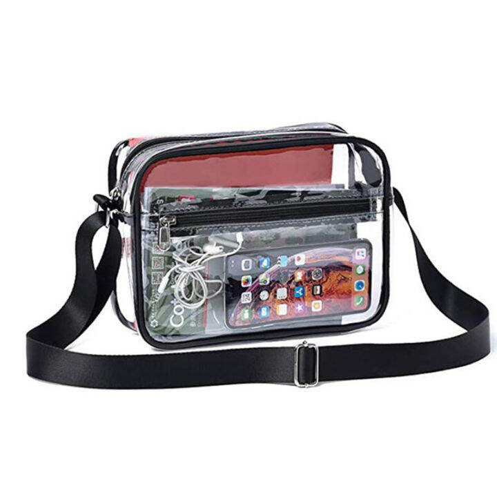【ZNBY】Clear Crossbody Messenger Shoulder Bag Clear Crossbody Messenger