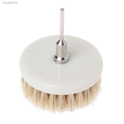㍿ 60mm White Soft Drill Powered Brush Head 6mm Shank Drill Brush For Cleaning Tile Grout Carpet Car Carpet Bath Fabric Hand Tools